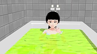 Koko A Strips Completely in the Bath for Bath Girl