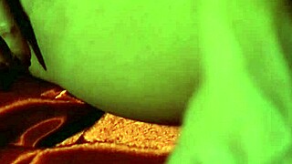 sexy devil drips hot wax on big clit and nipples! 🖤