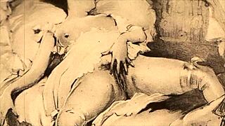 check out these cool vintage erotic drawings from way back