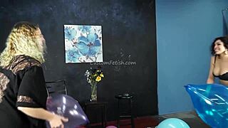 Behind The Scenes With Fetish Model And Balloon Promo