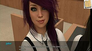 Office fun with sexy blonde cheerleader in WVM 46