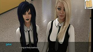 Office fun with sexy blonde cheerleader in WVM 46