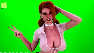 Being a dik 226 chick route in anime hentai game 😊