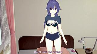 oh yeah yuuka's thicc thighs in 3d hentai