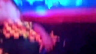 Night at Club Onyx with cool crowd and ebony strippers