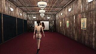 This cute brunette rocks the special wardrobe in fallout 4 fashion number 203!