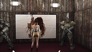 This cute brunette rocks the special wardrobe in fallout 4 fashion number 203!