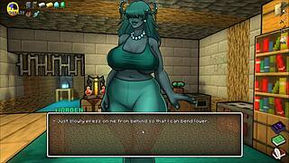 warden craves steve's big cock in hornycraft parody yoga pants fucking