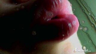 SOPHIA DROOLS MY SPIT WITH HER TONGUE FETISH