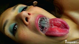 SOPHIA DROOLS MY SPIT WITH HER TONGUE FETISH