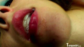 SOPHIA DROOLS MY SPIT WITH HER TONGUE FETISH