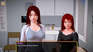 Horny blonde talks dirty as friends eat pussy and finger ass