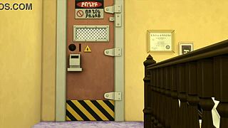 dexter spies on everyone naked with x-ray glasses in sims 4