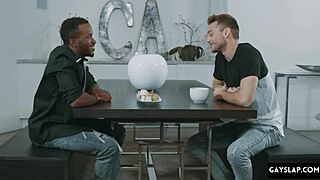 Intense Bareback Fucking With Muscular Black Bodybuilder's Monster Cock In Interracial Gay Action