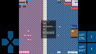 Mika and Maki face sit in domina hentai game