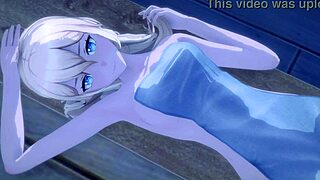 Jean with hair down shares a kiss in Genshin Impact