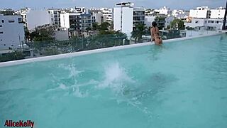 tanned babe takes stranger's creampie after wild session