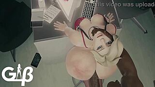 Mercy Takes Massive BBC in Anime Fuck