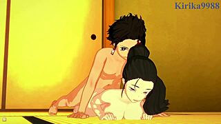 Teen Big Tits in 3D Cartoon Creampie Action. Hinatsuru, Makio, Suma, and Tanjiro Kamado in Demon Slayer Hentai Sex!