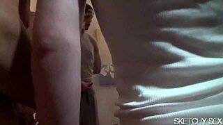 Butt Action with Sloppy Bareback in Gay Orgy