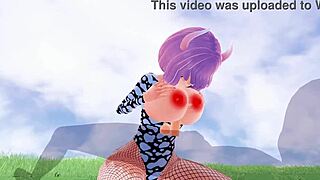 Wow, check out that big ass and tits in fishnet!