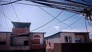 Hey, that amazing bubble butt is sucking ass on the balcony, who cares if they see us!