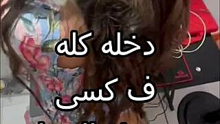 arab couple gets wild with blowjob and tit grabbing