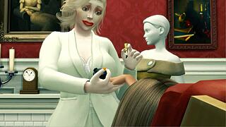 in this wild story, her sister gets fucked by donald trump in a scandalous sex tape, riding cowgirl with her curvy big ass and blonde tits, ending in creampie and facial