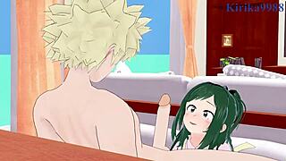 Inko Midoriya And Katsuki Bakugo Intense Sex - My Hero Academia Hentai 😍