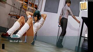 I explore the academy in this anime game