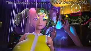 Busty girls ride multiple cocks in wild 3D cartoon threesome