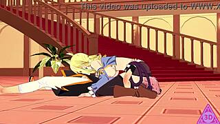 Lucy Natsu Hentai Blowjob and Cumshot Gameplay Uncensored