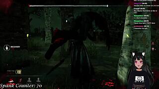 Lewdneko Spanked Hard in DBD Game! Wow!
