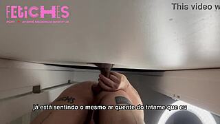 beauty caresses herself and moans loudly in lingerie