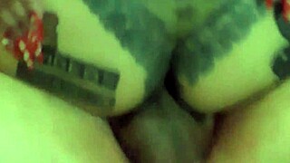 I slammed my huge cock deep into her ass!