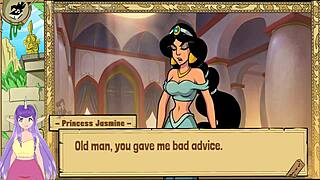 queen trainer begins with princess jasmine in steamy action
