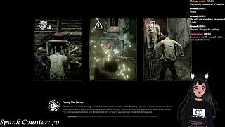 Lewdneko Spanked Hard in DBD Game! Wow!