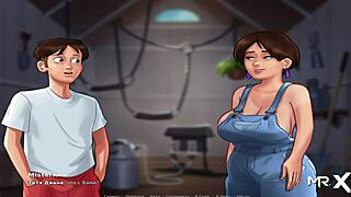 SummertimeSaga Babe Tastes Milk Straight From Tap E2