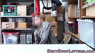 Real Blonde Mall Cop with Big Tits Busts Teen! 👮‍♀️