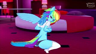 rainbow dash wants me to ride her after groping 😅