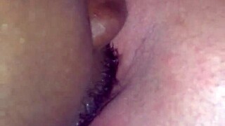 He licks mommy's pussy like it's his last meal, savoring every moment