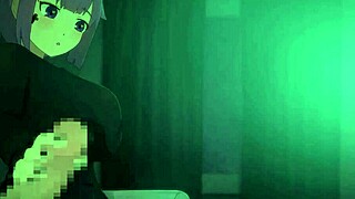 I give a handjob in this POV hentai story