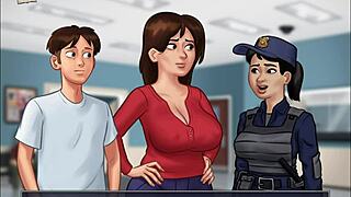 In summertime saga, characters engage in 69 with big asses and hentai action.