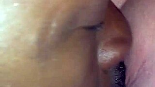 He licks mommy's pussy like it's his last meal, savoring every moment