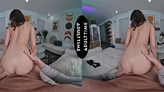 Scarlett Alexis rides Kyle Mason's thick cock after tit grab in VR