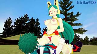 Watch Shino and Izuku have intense sex in My Hero Academia hentai?