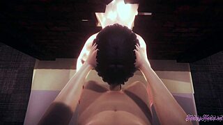 Naruto Hentai 3D Threesome - Hinata Sucks and Gets Nailed Through Wall!