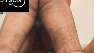 homemade chubby couple in intimate moments