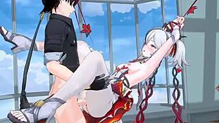 oh man, this 3d hentai creampie vid is wild!