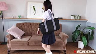 Chinatsu-chan is at that age where she wants to stretch a little bit higher.